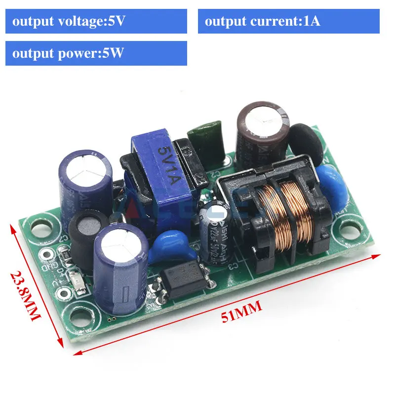 AC-DC 3.3V/5V/12V Precision Buck Converter AC 220v to 5v DC step down Transformer power supply module 1A 12W