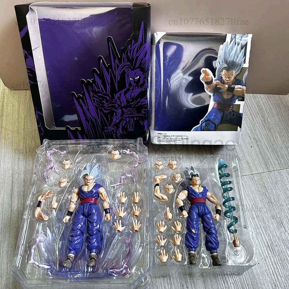 Dragon Ball Wild Beast Son Gohan Shf Exclusive CJ Edition Shf Son Gohan Beast Action Figure Model Toys Joint Movable Room Decor view 3