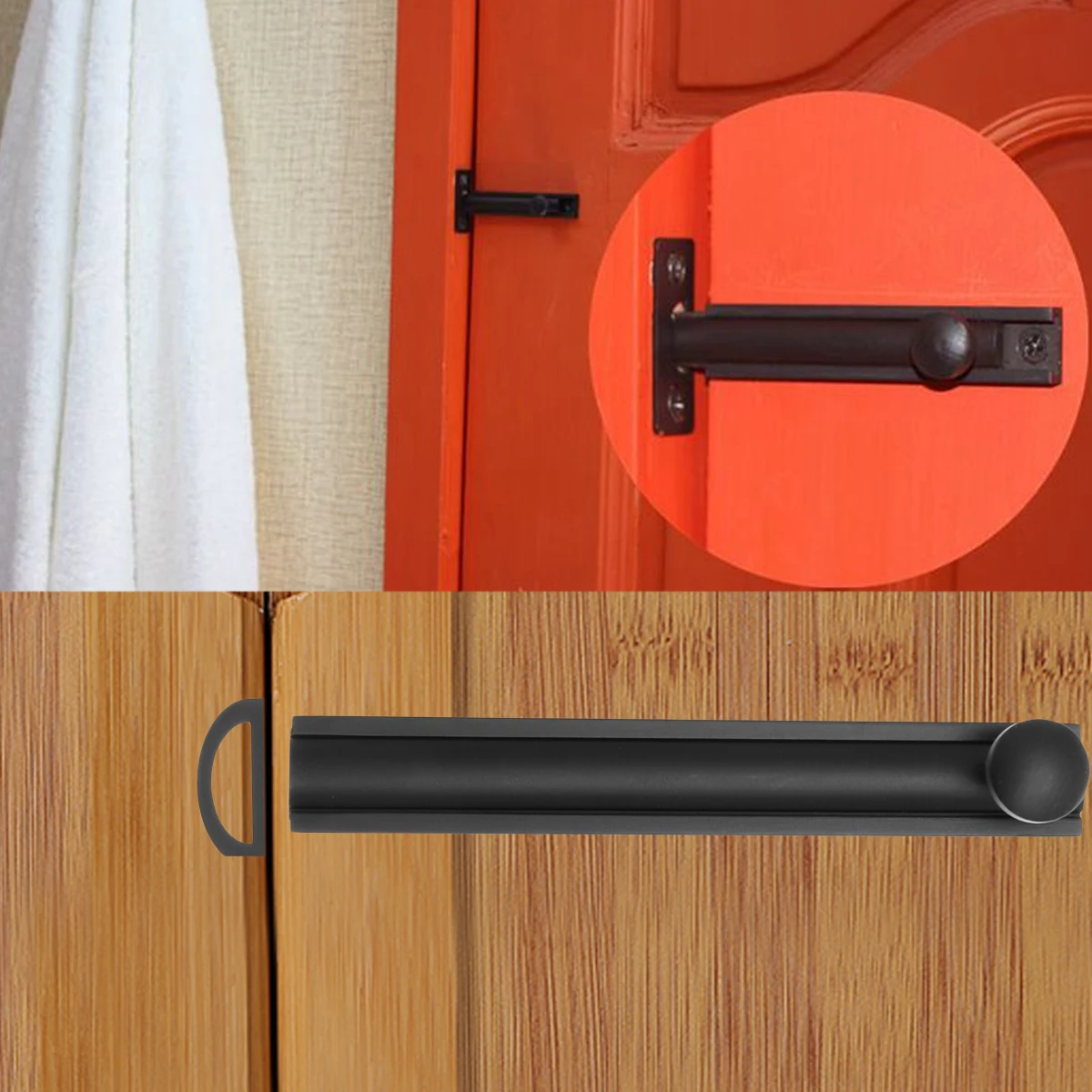 

4 Inch Door Pin Lock Latch Copper Safety Bolts Anti-theft Buckle Latches