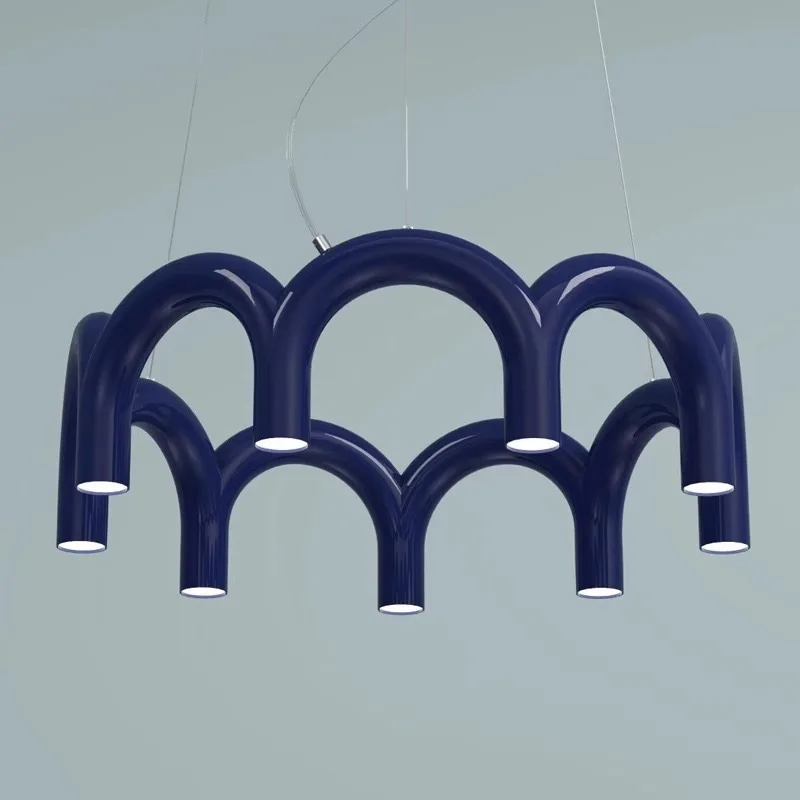 Nordic Designer U-shaped Chandeliers Modern Art Pendant Lights for Dining Room Bar Bedroom Led Lighting Lamp Home Decor Fixtures