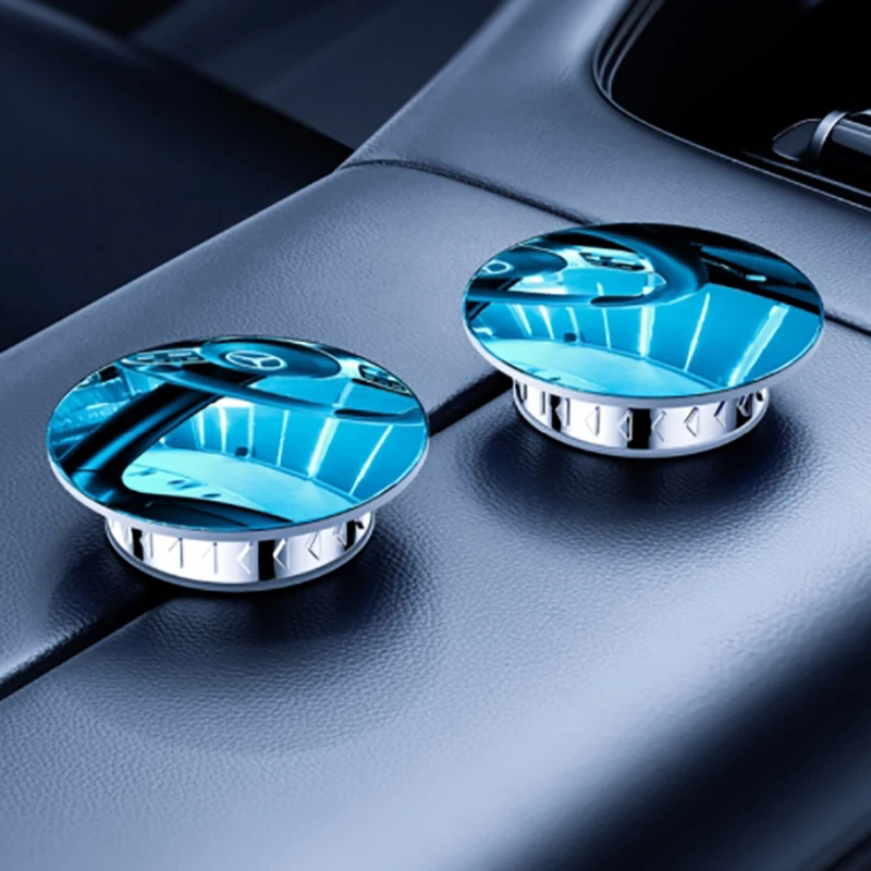 مرآة النقطة العمياء للسيارة مكونة من قطعتين، مرآة أمان مرورية كاملة الرؤية، مساعد ركن محدب بزاوية واسعة 360 درجة #3