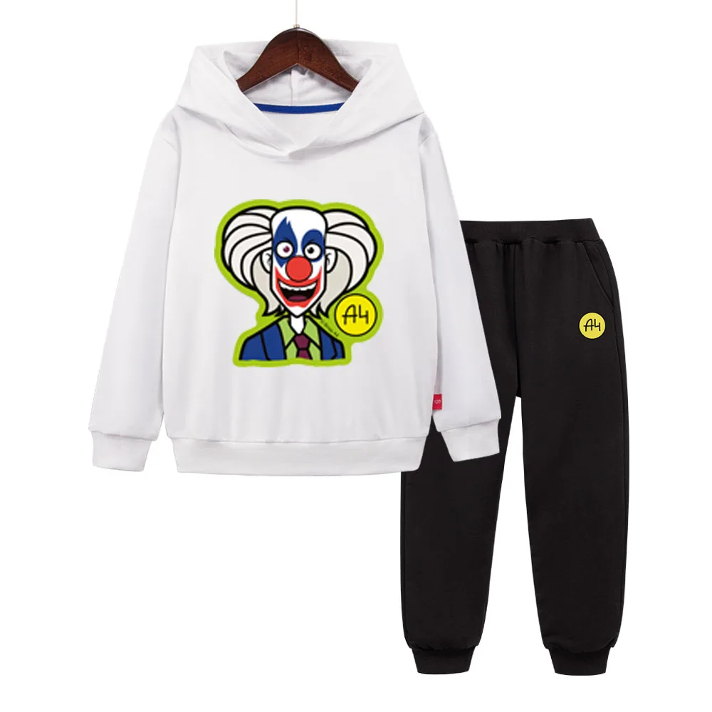 Children Sweatshirt hoodie Pants Set Merch A4 LAVA LAVA Cartoon Tops Pullovers Long sleeve Thin Cotton 3-12 Y Kids clothing