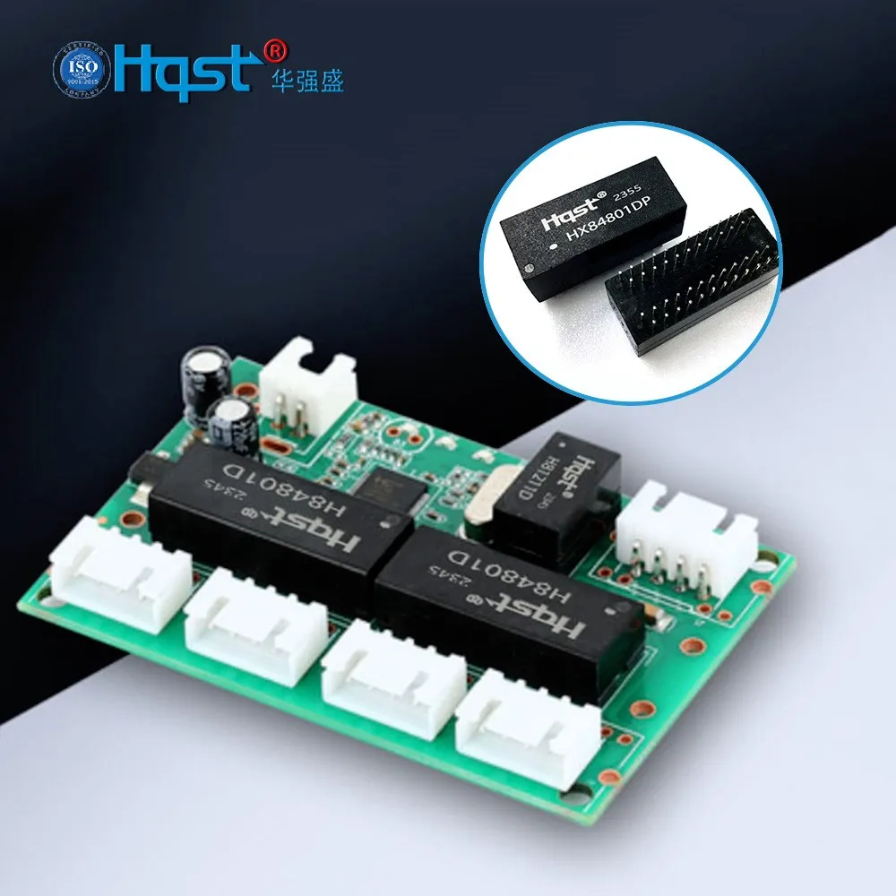 HQST HX84801DP 100Mbps RJ45 Ethernet Transformador Magnético ModuleDIP12-PinVertical, Filtro de Rede para Router/Switch/Dispositivos LAN