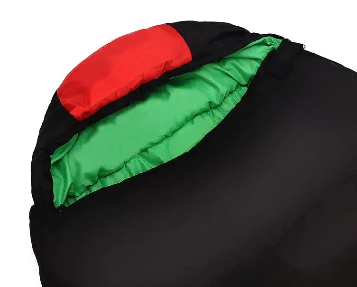 JUNGLEKING CY0901 أكياس نوم قطنية جديدة سميكة مكونة من أربعة فتحات مناسبة لفصل الشتاء الحراري 4 أنواع من السُمك للتخييم والسفر