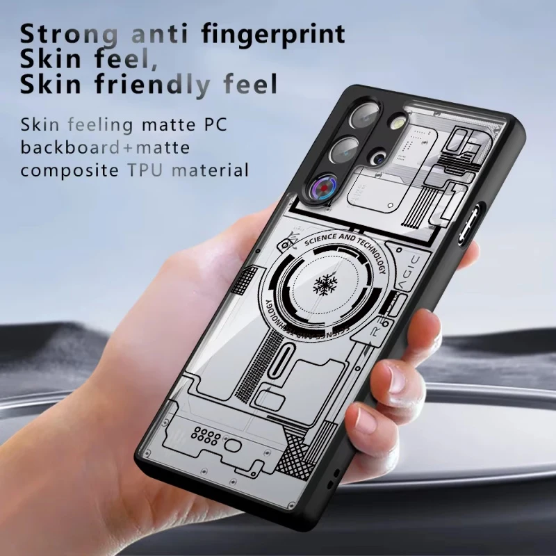 [مخزون جاهز] لهاتف ZTE Nubia Red Magic 10 Air 10S 11 11s 9 9S 8 8S Pro Plus حافظة شفافة لمنع الصدمات رقم 3