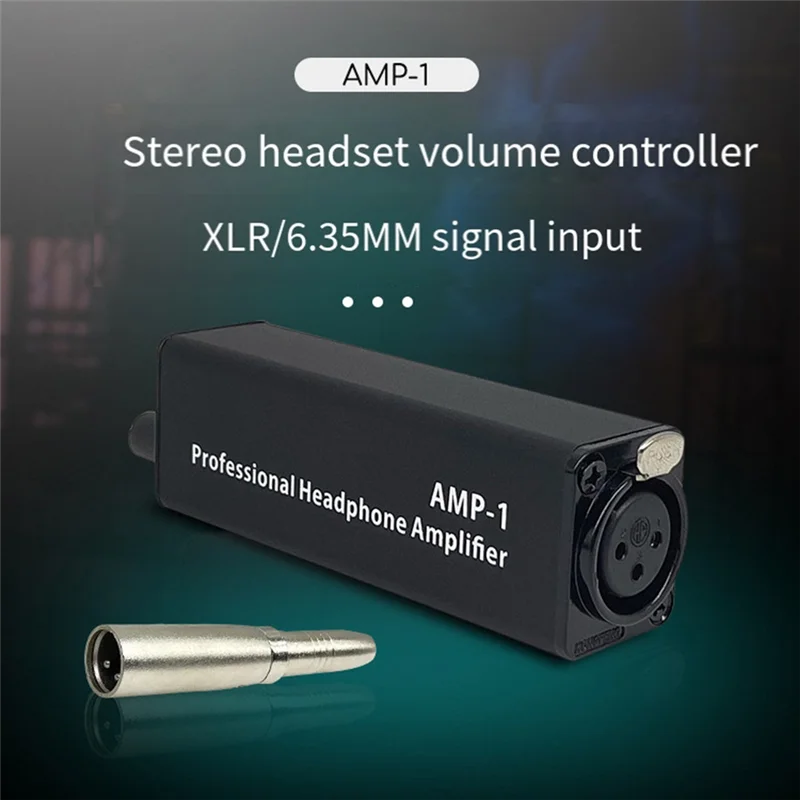 AS95-Tragbare Kopfhörer Verstärker Konverter XLR Zu 3,5 MM Audio Interface Mini HIFI Kopfhörer Verstärker Clip Mount Verstärker