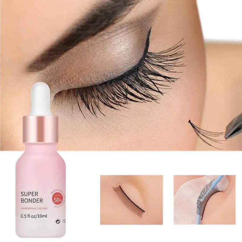 10ml 15ml Lashes Super Bonder For Eyelash Extension Bonder Eyelash Glue Quick Drying Long Lasting