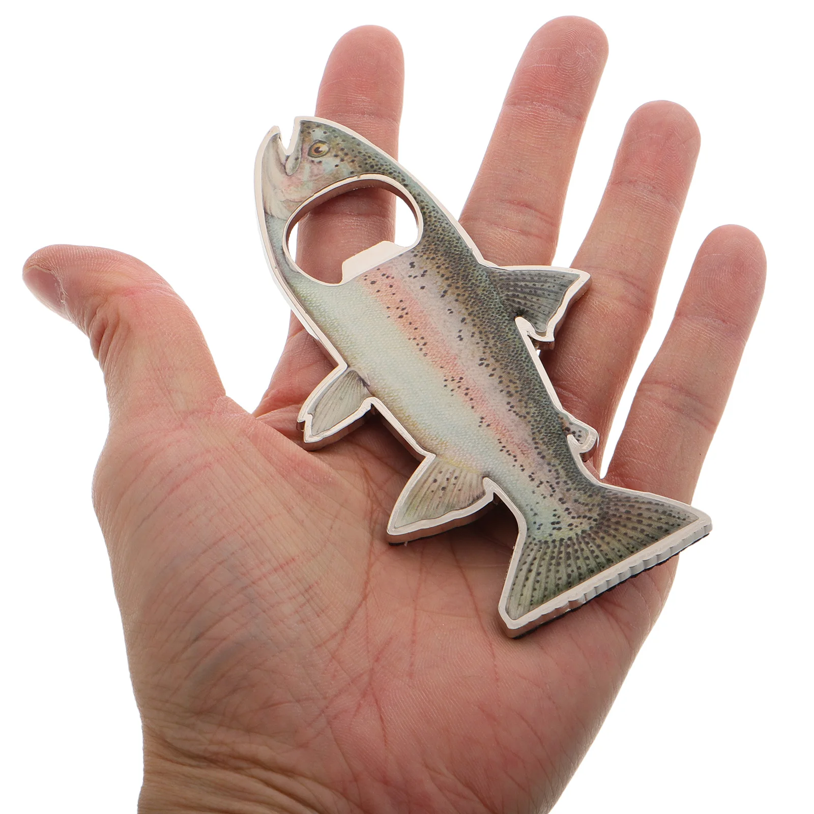 

Fish Shaped Bottle Opener Magnetic Goldfish for Refrigerator Metal Drinking Magnets