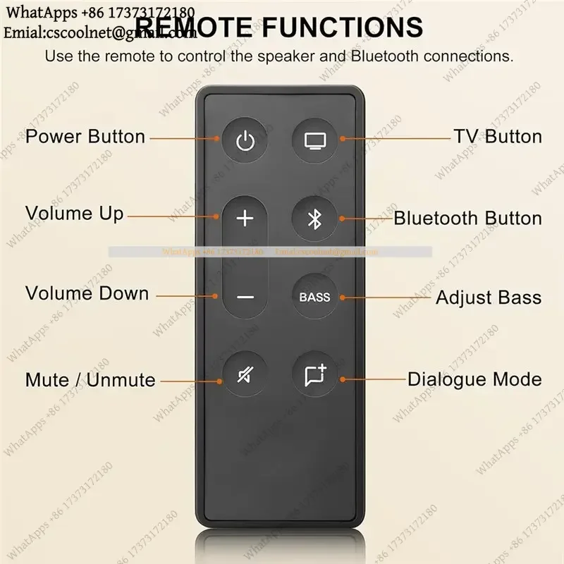 k3 for ABGN Replacement Remote Control for Bose Solo 5 Soundbar Series II 10 15 TV Speaker