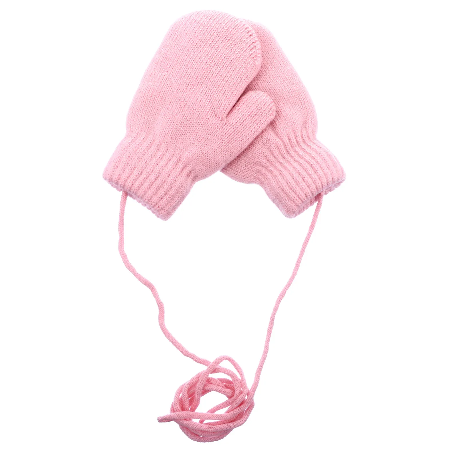 

1 Pair Kids Winter Warm Gloves Knitted Windproof Mittens Boys Girls Soft Warm Mittens for Cold Weather Outdoor Use