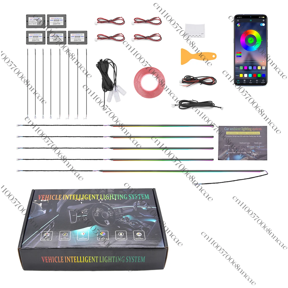 Hot Selling Car Ambient Light Kit 18 in 1 Interior Led Car Lights Symphony Led Strip Light RGB for Car