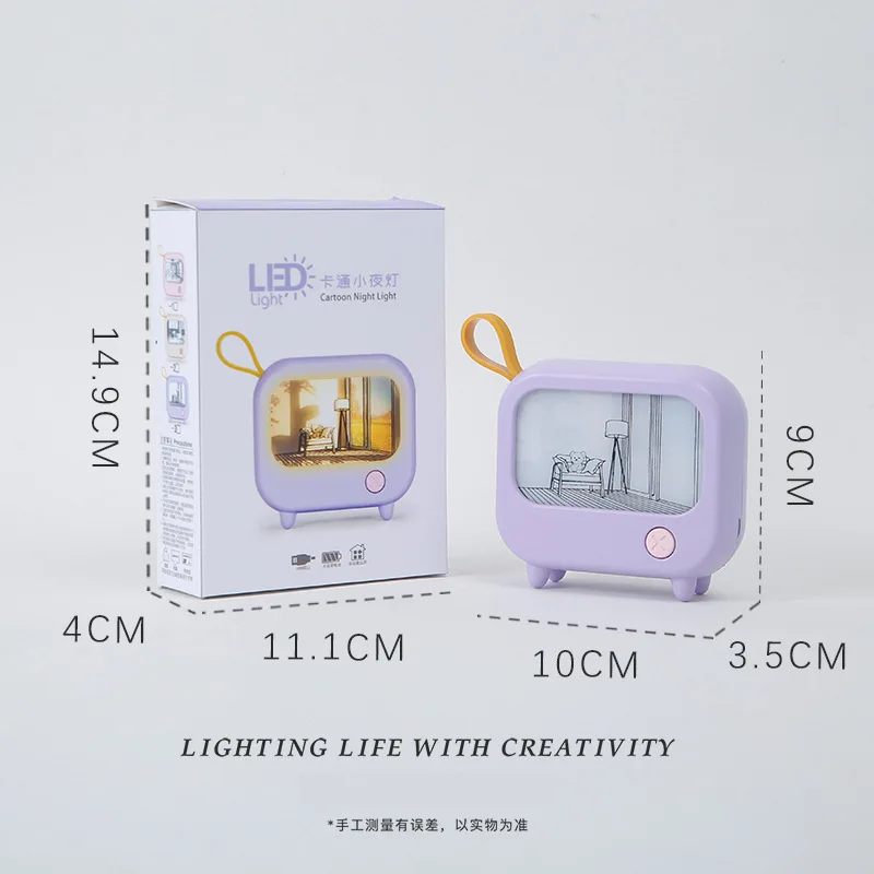 Bedroom Small Night Lamp Warm Warm Light Ambience Light Children's Learning Table Lamp Second Gear Light Adjusting Lamp