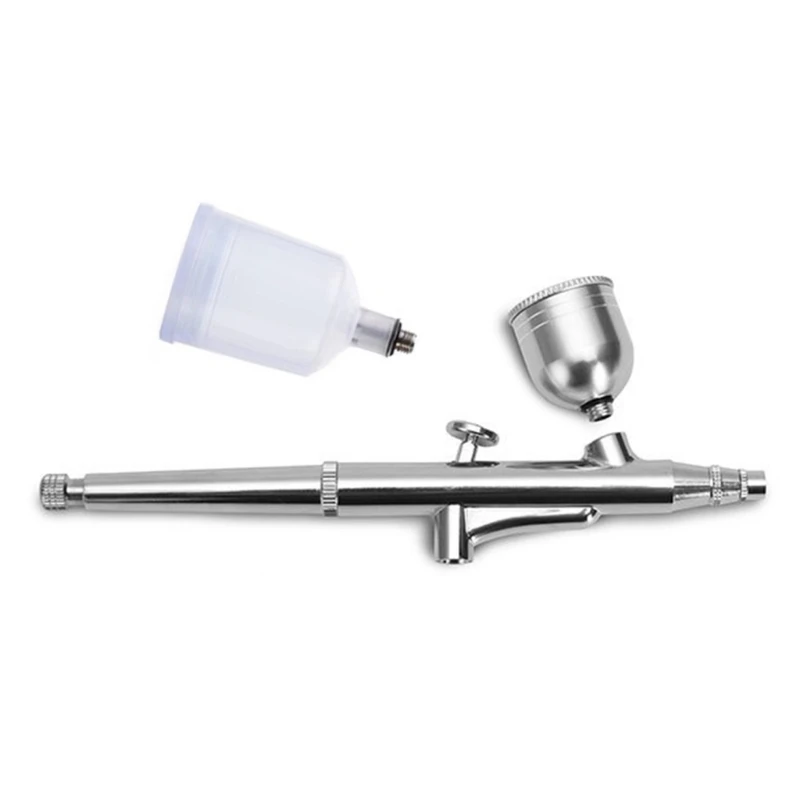 1Set  Professional Airbrush Kit 10ml 20ml Spray Bottles 0.3mm Pinhole for Model Making, Makeup and Cake Spray