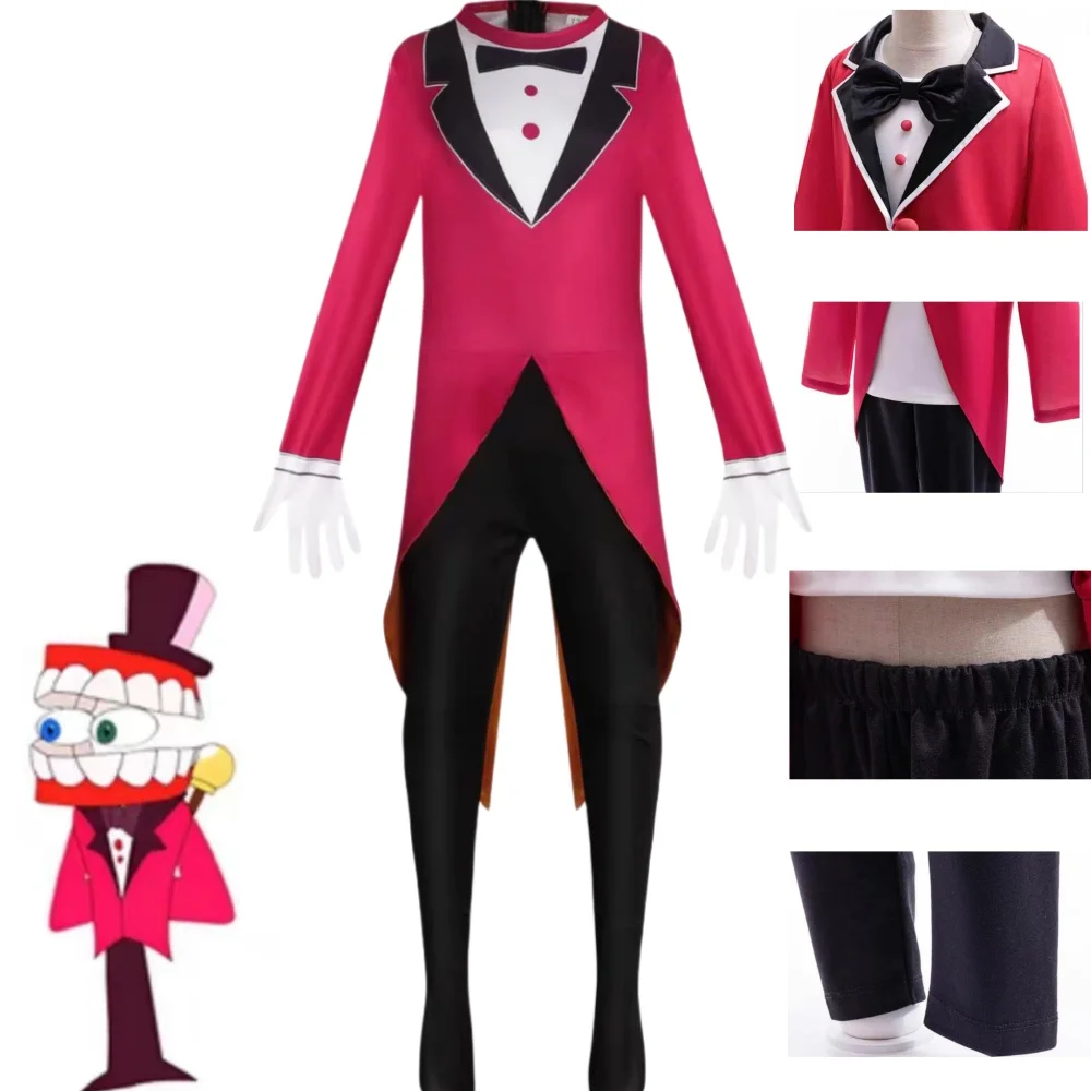 

Anime Caine The Amazing Digital Circus character Congmin Digital World Cosplay Costume All People Red Cosplay Code Wang