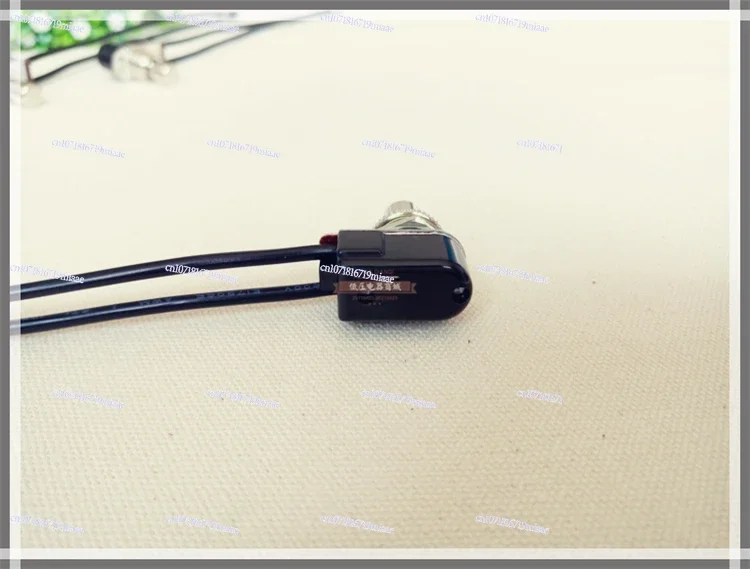 Press Switch with Wire Mini Emergency Stop Switch Metal Button Speaker Press Off Start Button Reset 12mm