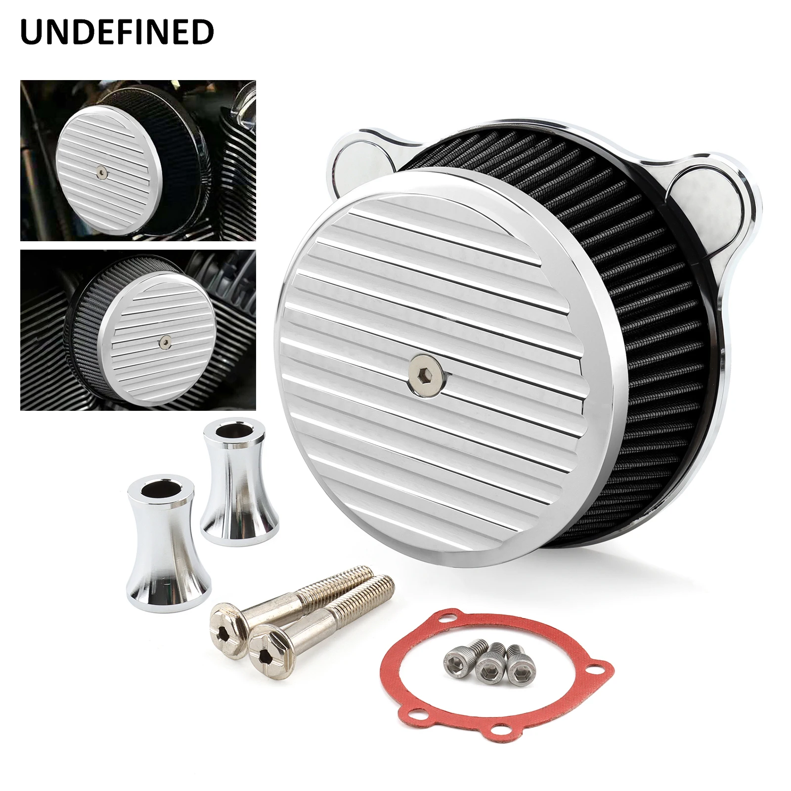 Chrome Air Filter Intake Cleaner System For Harley Touring Road King Electra Street Glide Softail Fatboy Dyna FXR Fat Street Bob