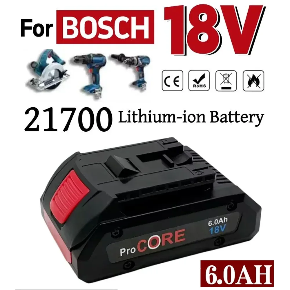 @ & % ^  18V NEW 21700 6Ah ProCORE is Suitable for Replacing lpega the Battery of Bosch Professional Cordless Power tool