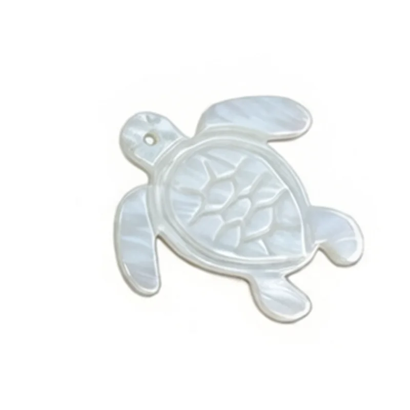1PCS 5PCS  Natural  Shell MOP 17mm 22mm 27mm Sea Turtle Pendant Jewelry Making DIY  Gift