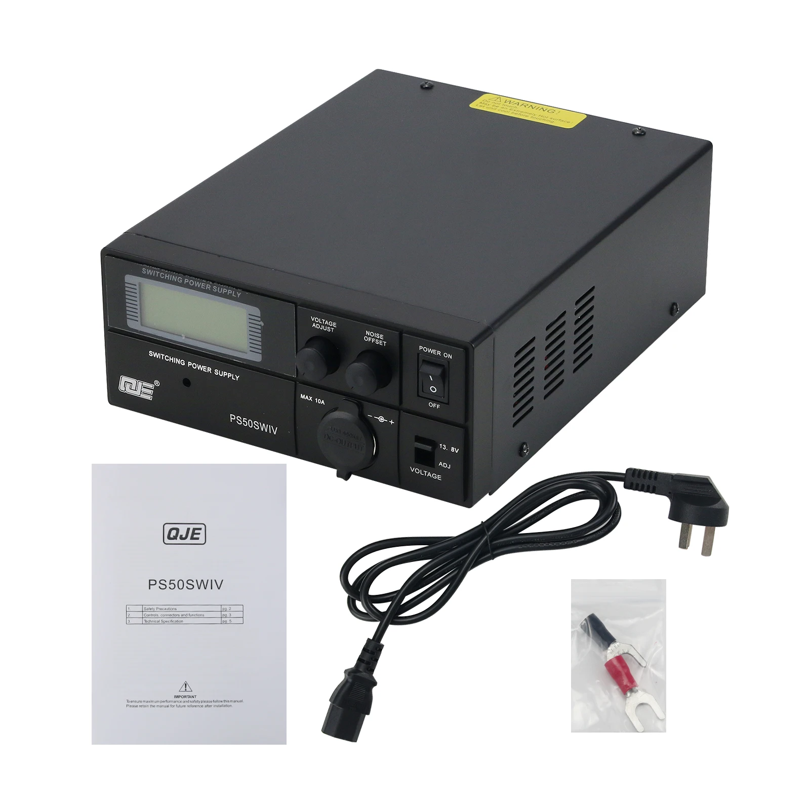 

HamGeek QIUJING 4-го поколения PS50SWIV Автомобильная база Коротковолновое радио Импульсный источник питания постоянного тока 13,8 В 50 А