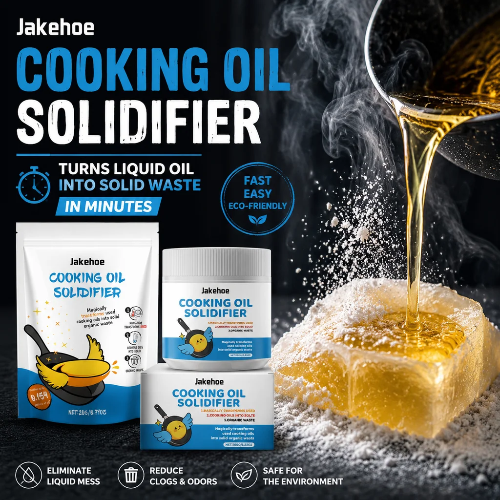 Cooking Oil Solidifier Used Kitchen Waste Oil Treatment Powder Solid Agent Cooking After Cleanup Becomes Easier Home 20/100g