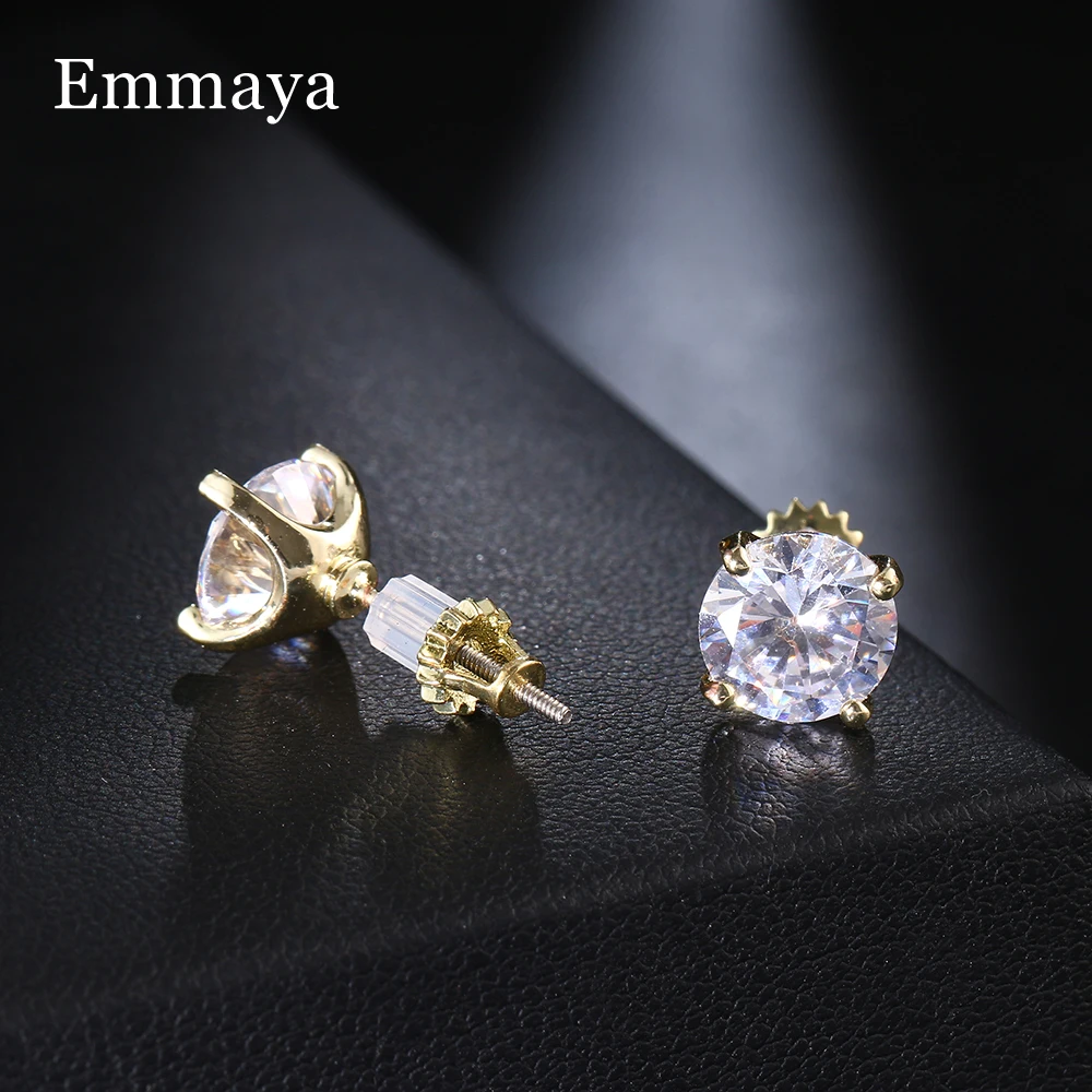 Emmaya Hot Sale Charming Cubic Zircon Earring Simplicity Style Wedding Party Noble Dress-Up For Female Exquisite Ornament