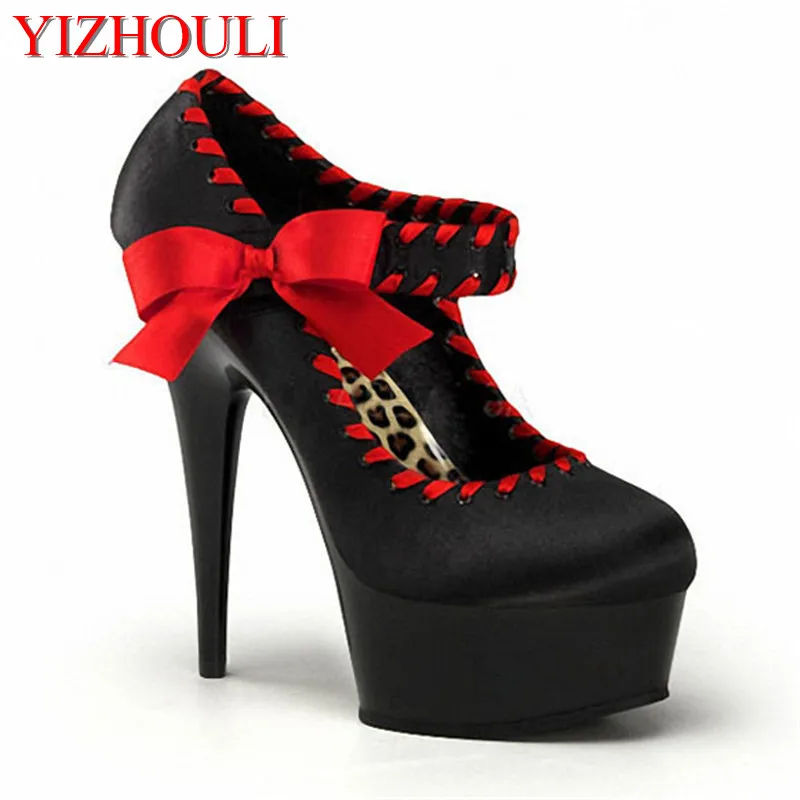 

Horsehair Leopard Platform/Waterproof Sets In Women 15cm Super High Heel Shoes, Sexy Party Heels dance shoes