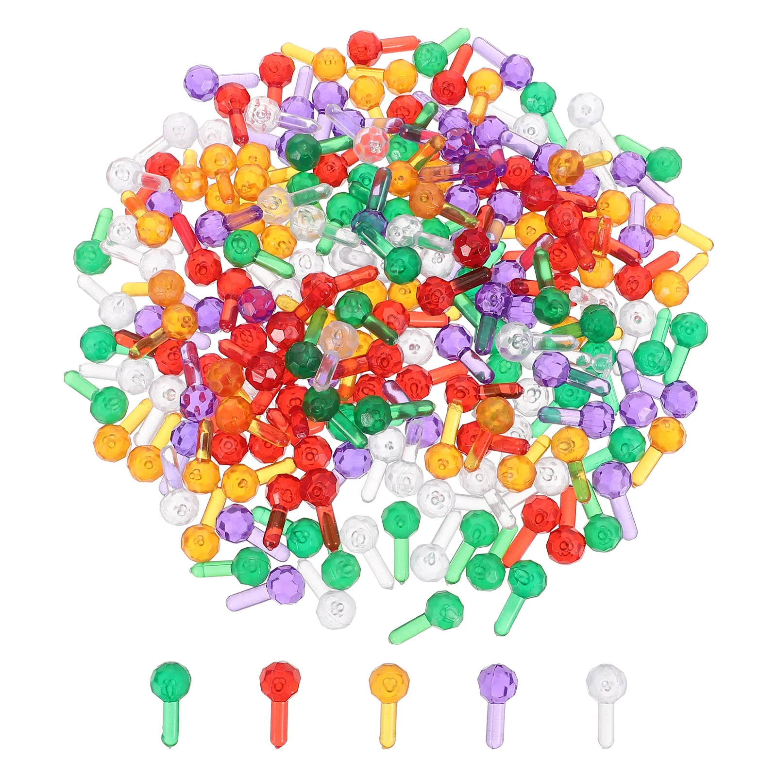 200Pcs Christmas Tree Replacement Bulbs Multicolor Plastic Light Up Bulbs for Indoor Ceramic Xmas Tree Replacement Lights view 4