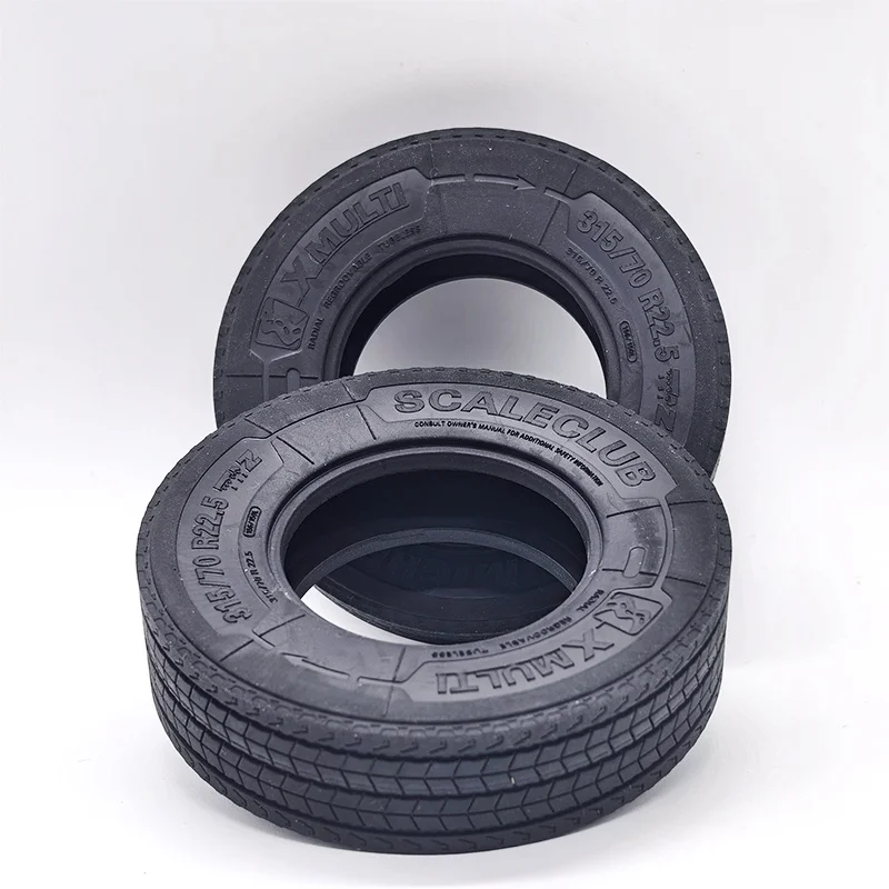 Neumáticos de Goma de Alta Calidad Estilo Europeo RC 1/14 para Camión Tamiya, Remolque para Camión SCANIA MAN VOLVO, Piezas de Repuesto DIY