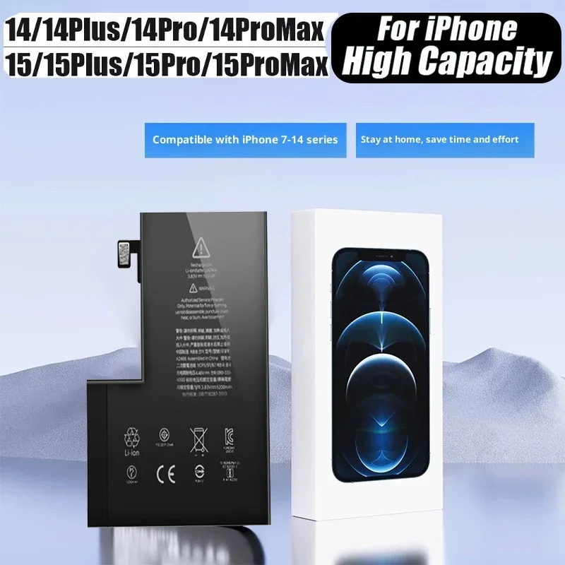 

Megatrends настоящая аккумулятор большой емкости для iPhone 14 15 Pro 14 Pro Max 15 Pro Max 14 Plus 15 Plus Сменные аккумуляторы