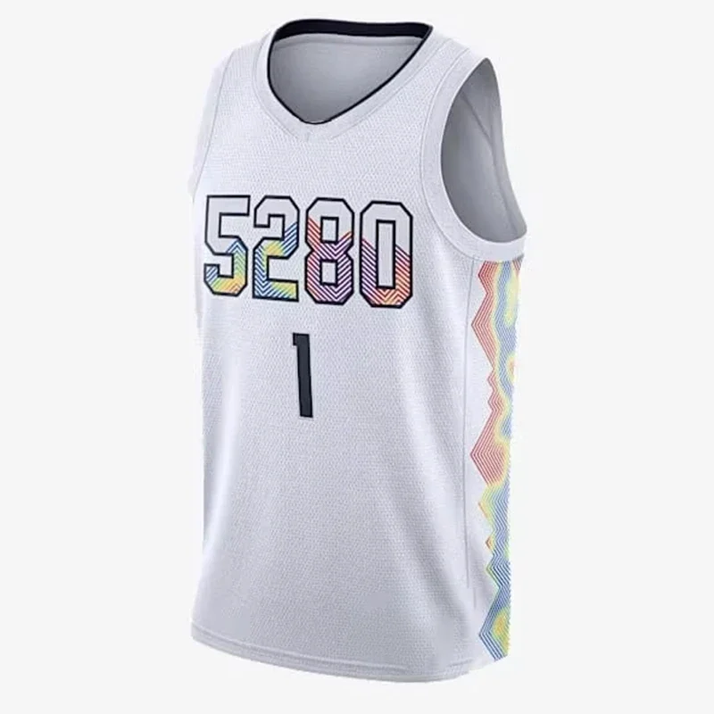 24-25 Summer's Latest No. 27 Crew Neck Vest Trendy 3D Nuggets Fans Must-have Jersey Sports Men's and Women's Fashion Breathable