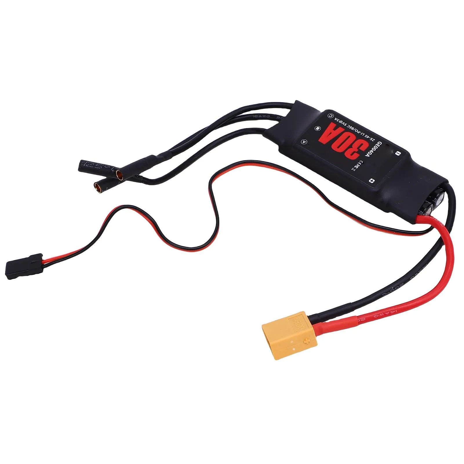 30A ブラシレス ESC 2-3S 電子スピードコントローラー 複数のガード アルミニウム合金 小型軽量 無人ヘリコプター用