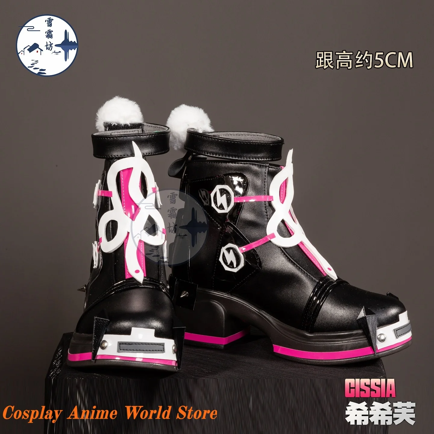 

In stock Cissia Cosplay Shoes Prop boots mIHOYO Game ZZZ Zenless Zone Zero Halloween Party Women Role Play Shoes