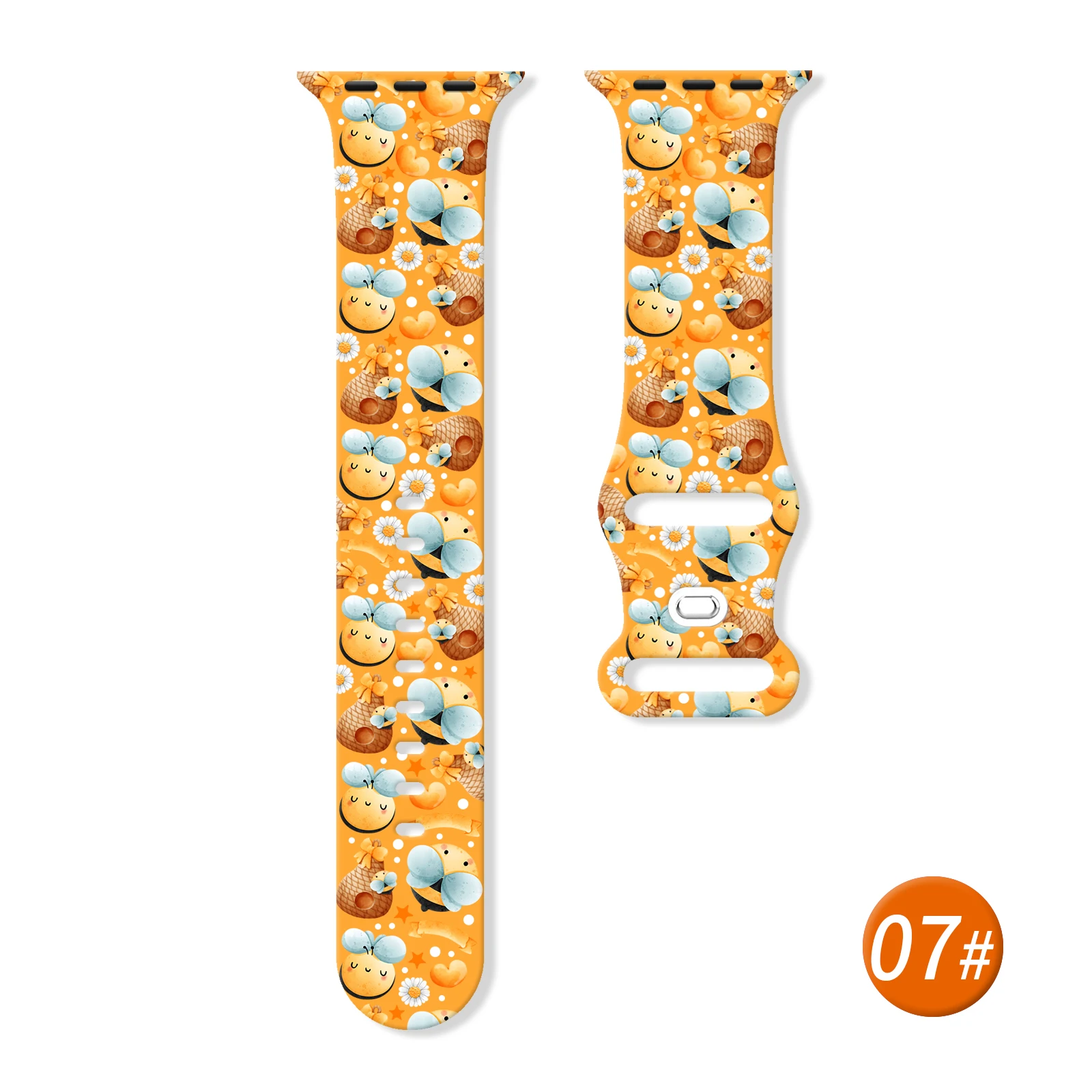 

Bee Spirit Series Printed Strap for Apple Watch 11 10 9 Silicone Band Replaceable Bracelet for iWatch 46/44/42/41mm Watchband