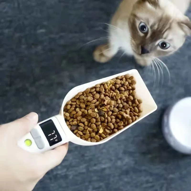 Pet Food Measuring Spoon Scale Dog Cat Food Scoop Gram Measure Feeding Portion Control Spoon