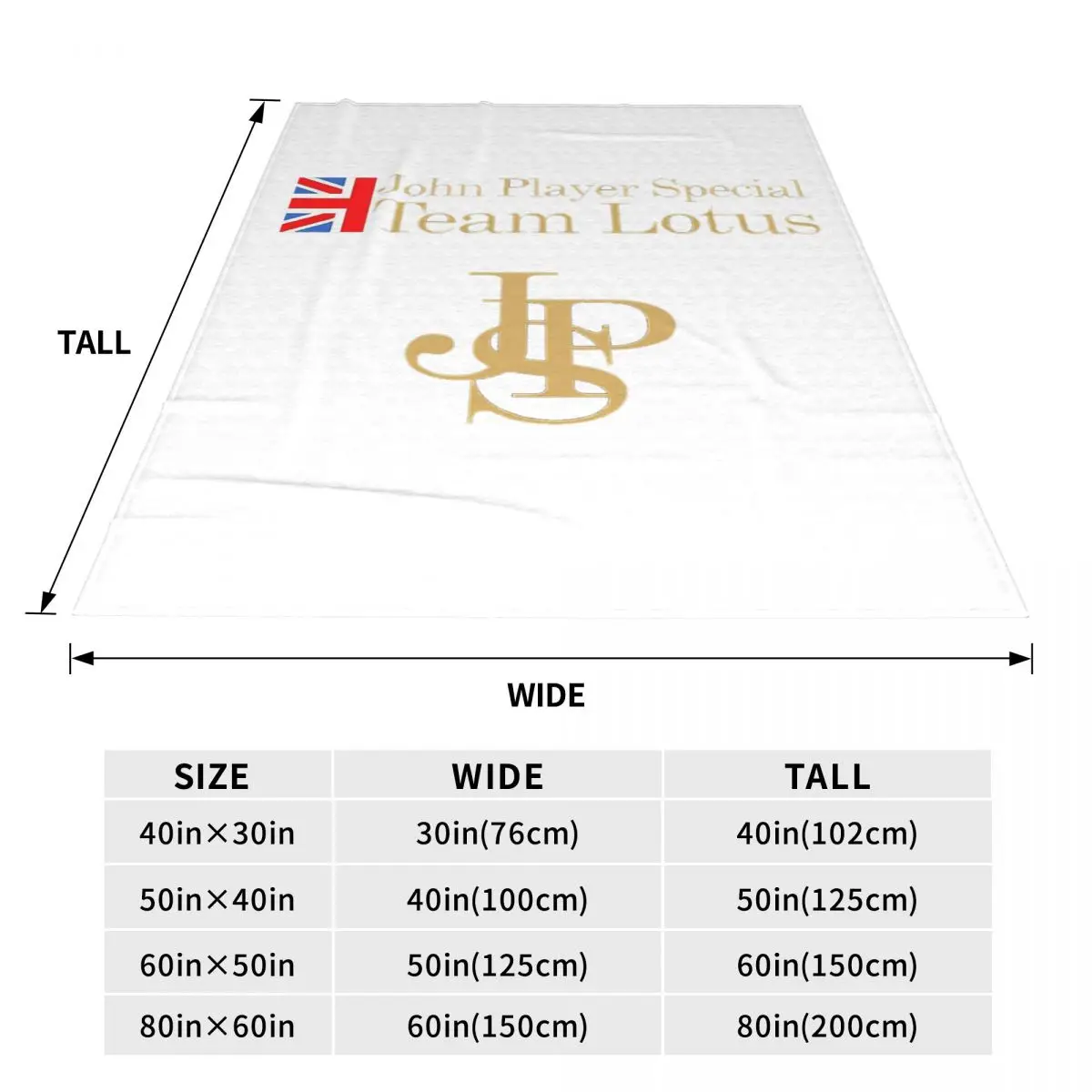 Jps John Player Special Classic Logo Blankets Fleece Throw Blanket Breathable for Couch Bedding Outdoor Throws Bedspread Quilt