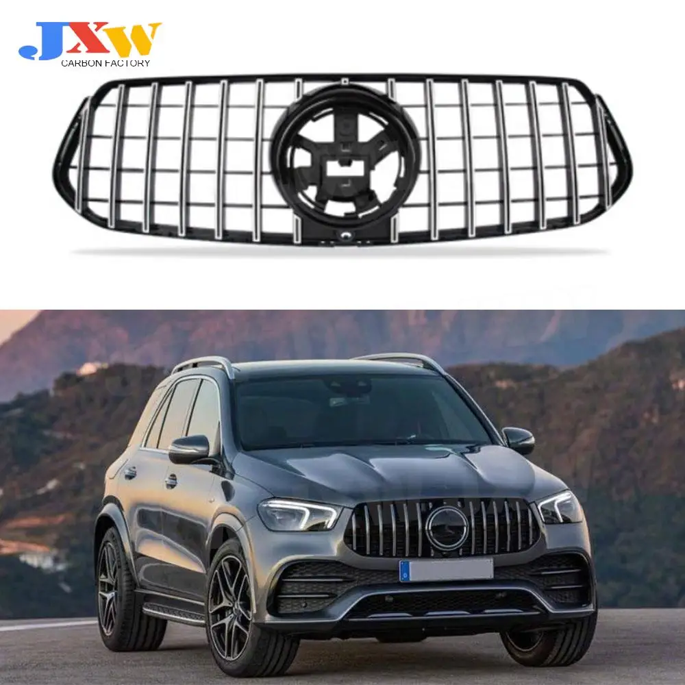 

ABS Car Grille for Mercedes Benz GLE Class W167 350 450 GLE 53 AMG Sport SUV 2020 + Chrome Front Grill Multiple Choices