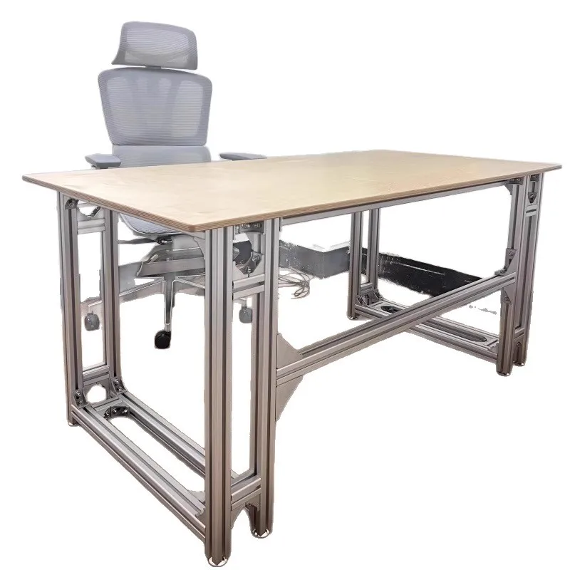Designer Aluminum Birch Desk Simple Large Table Office Ocean Panel Desk