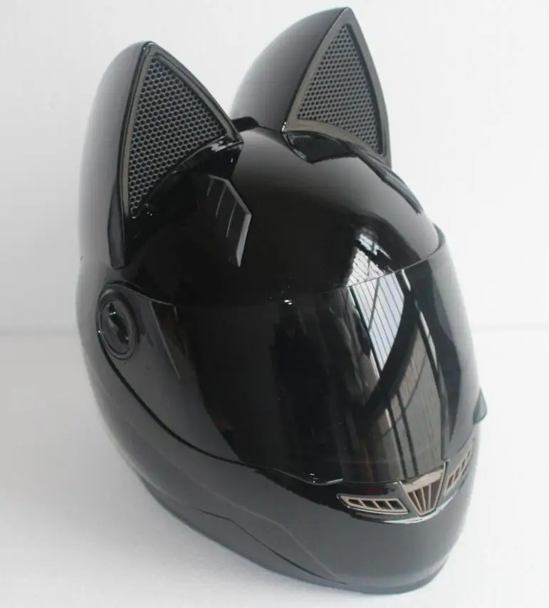 

Motorcycle Helmet Men and Women Racing Personality Four Seasons Safety Helmet Cat Ear Motorcycle Helmet