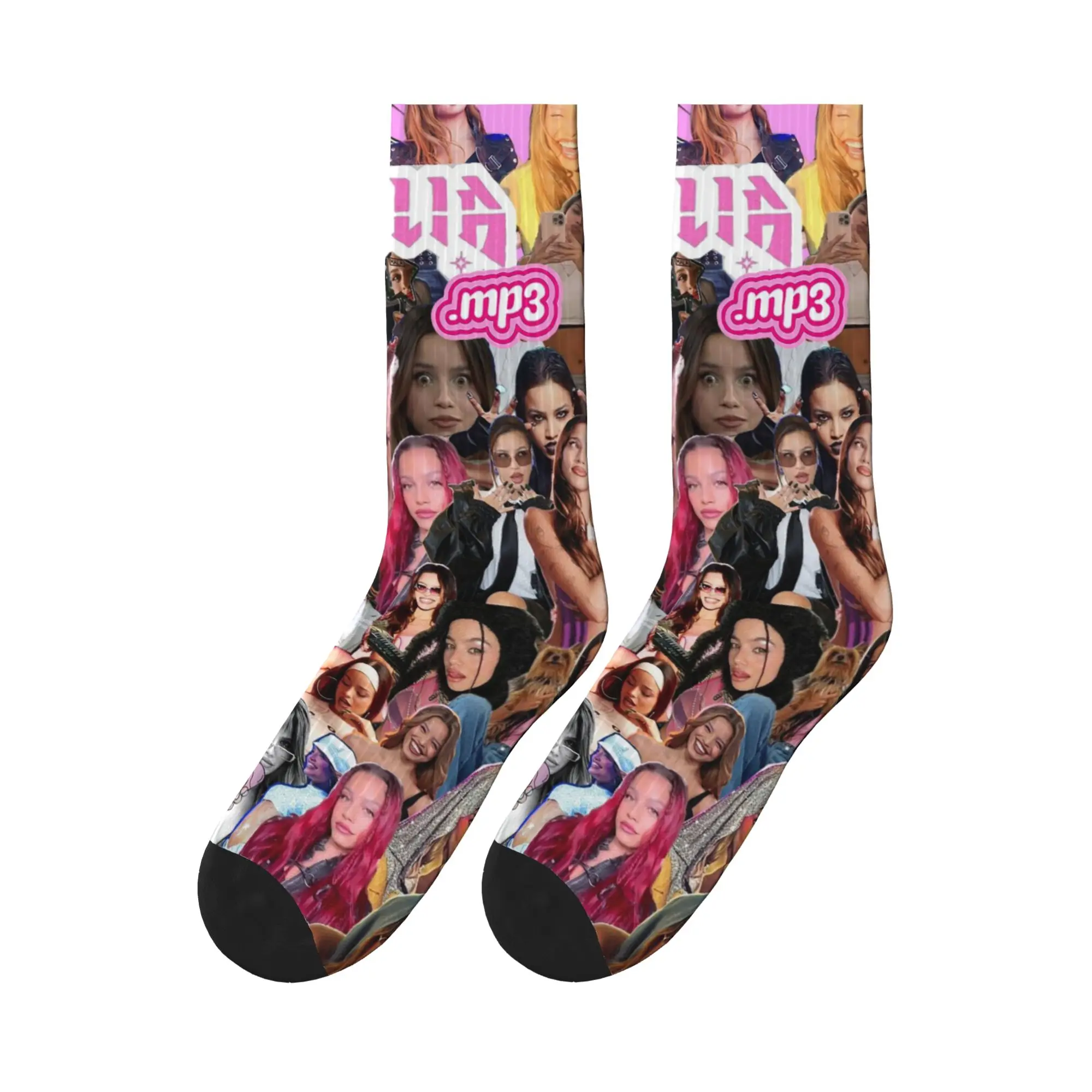 

MP3 Emilia Mernes Sports Socks Super Soft Stockings All Season Long Socks for Unisex Gifts