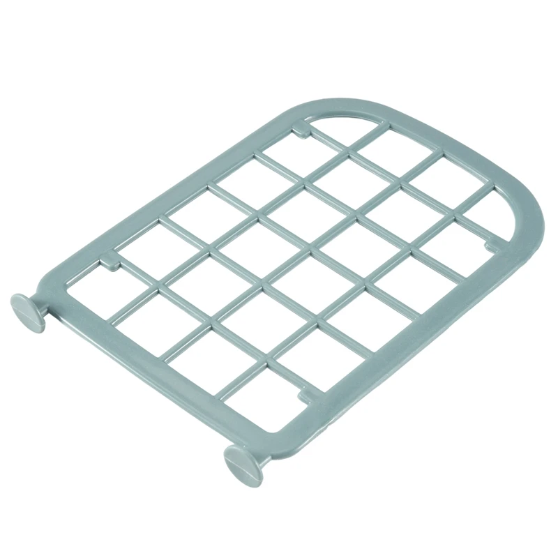 ¡Promoción! Estantes de almacenamiento, estantes de almacenamiento pequeños de plástico, estantes de 2 niveles, estante de cocina, organizador de baño (azul nórdico)