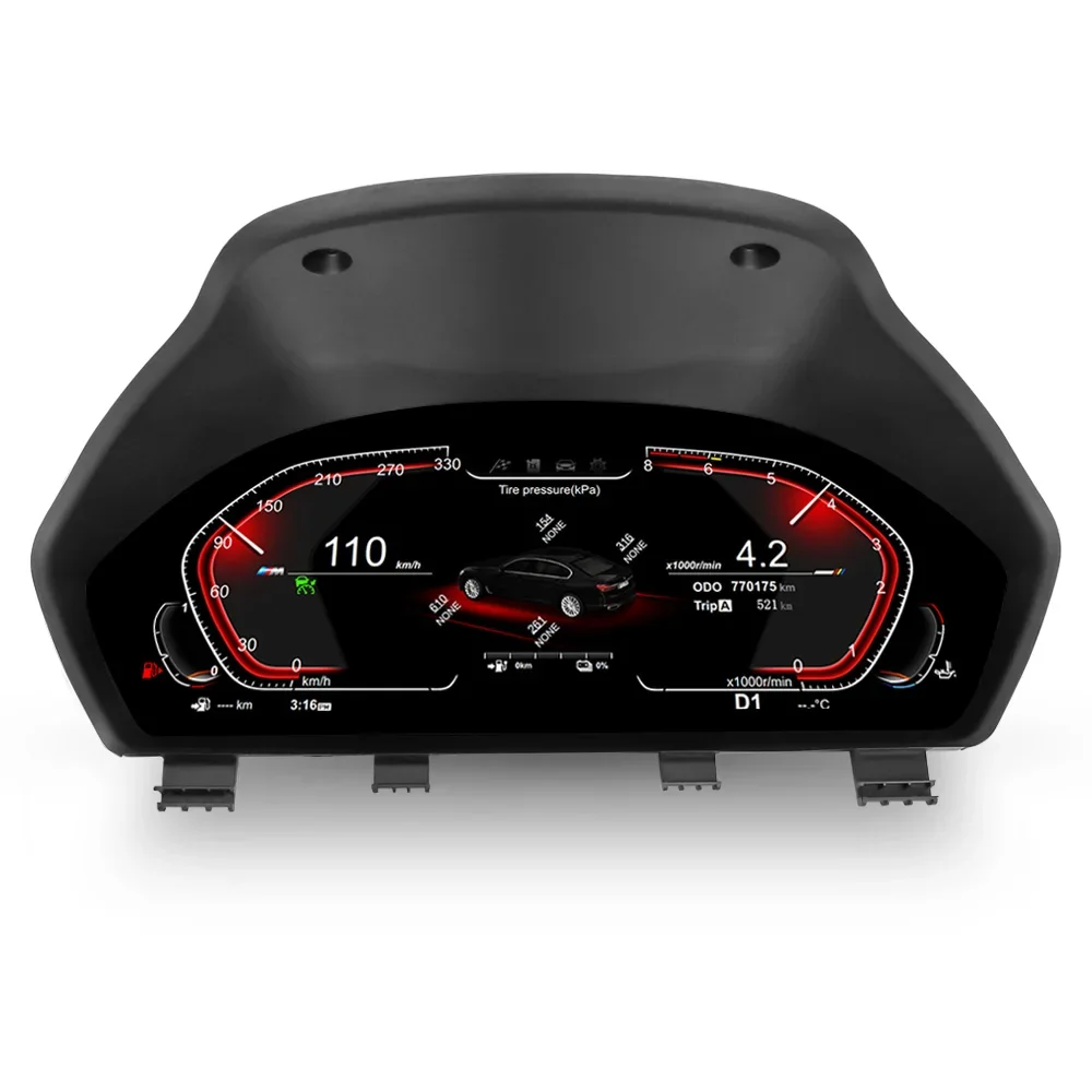 المبيعات الساخنة 12 بوصة شاشة 4 الأساسية LCD لوحة القيادة عداد السرعة العنقودية الرقمية لنظام BMW F30 F31GT F34 F32 F33 F36 لينكس