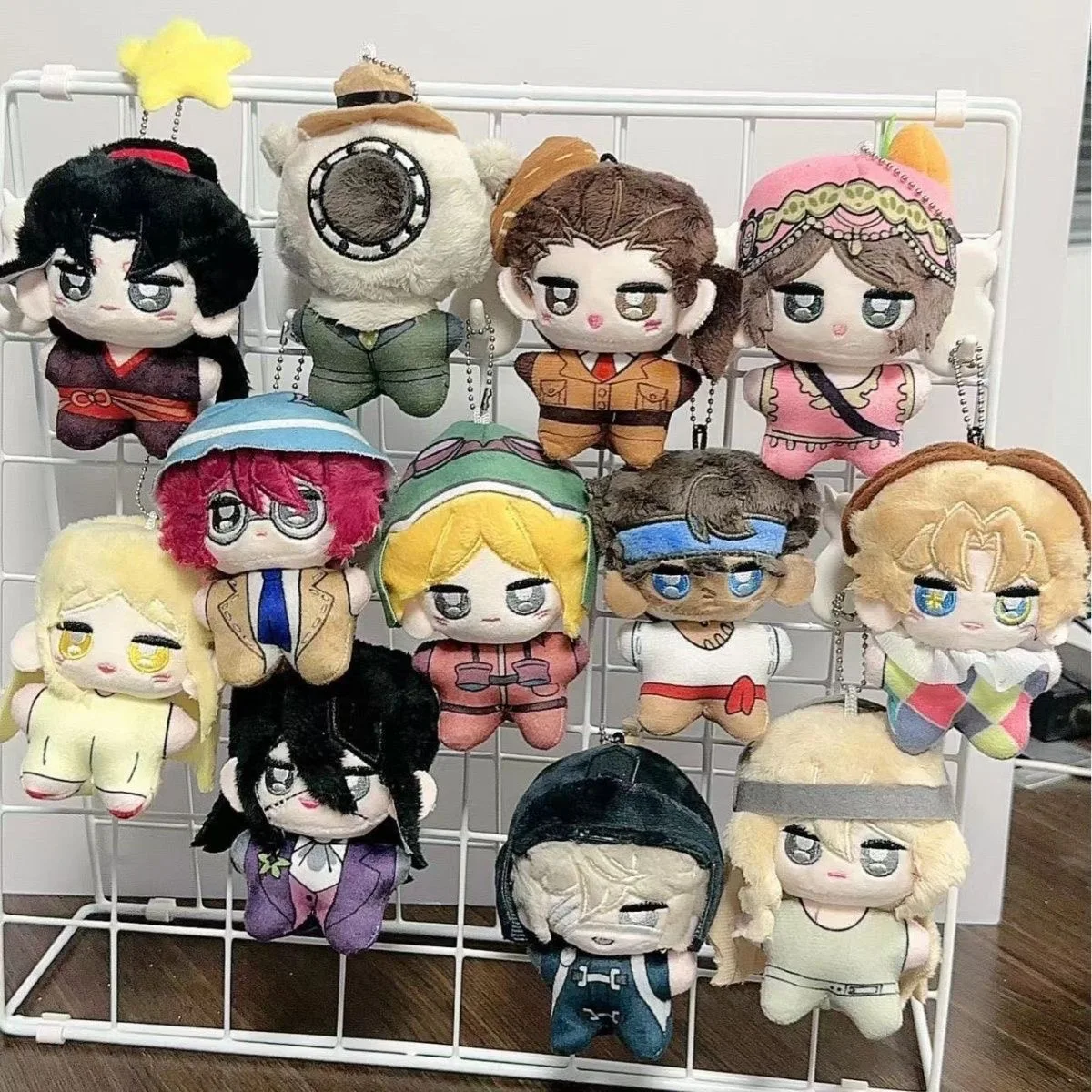 10cm Anime Identity V Patricia Dorval Florian Brand Antonio Cute Soft Plush Doll Starfish Body Cosplay Dolls Keychain Toys Gift