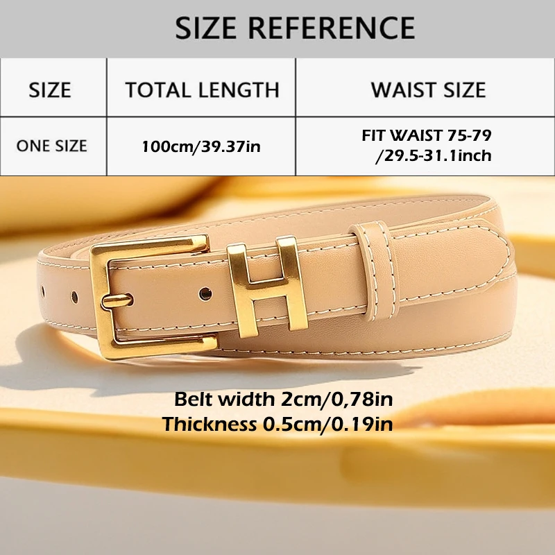 1pc women's belt for a stylish coat with a skirt, high-end black fashion, versatile for jeans.