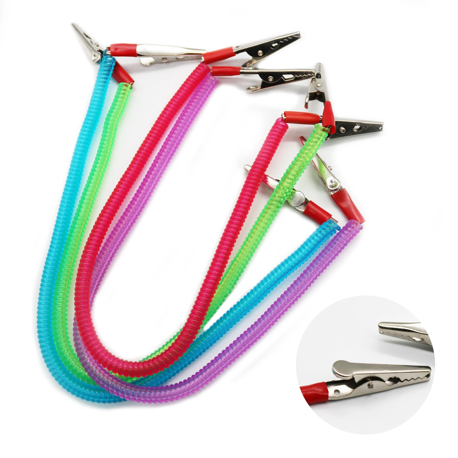 

1Pcs StainlessSteel Dental Bib Clips Chain Autoclavable Silicone Clip Colorful Bib Clip Napkin Holder Dental Disposable