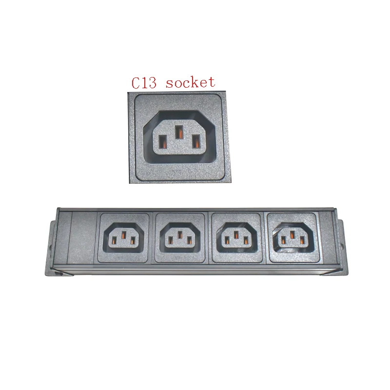 Aluminum alloy shell high-power C13 socket 1-11AC, with C14 port