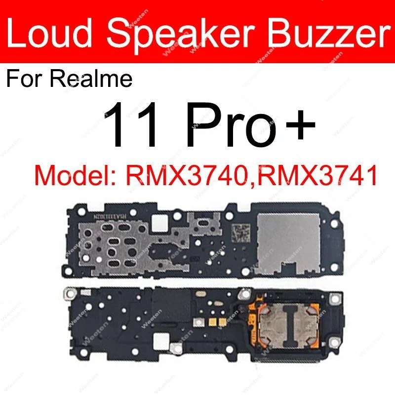 Loud Speaker Buzzer For Realme 10 11 Pro Plus 10S 10T 11X 4G 5G Loud Speaker Buzzer Ringer Flex Cable Repair Parts