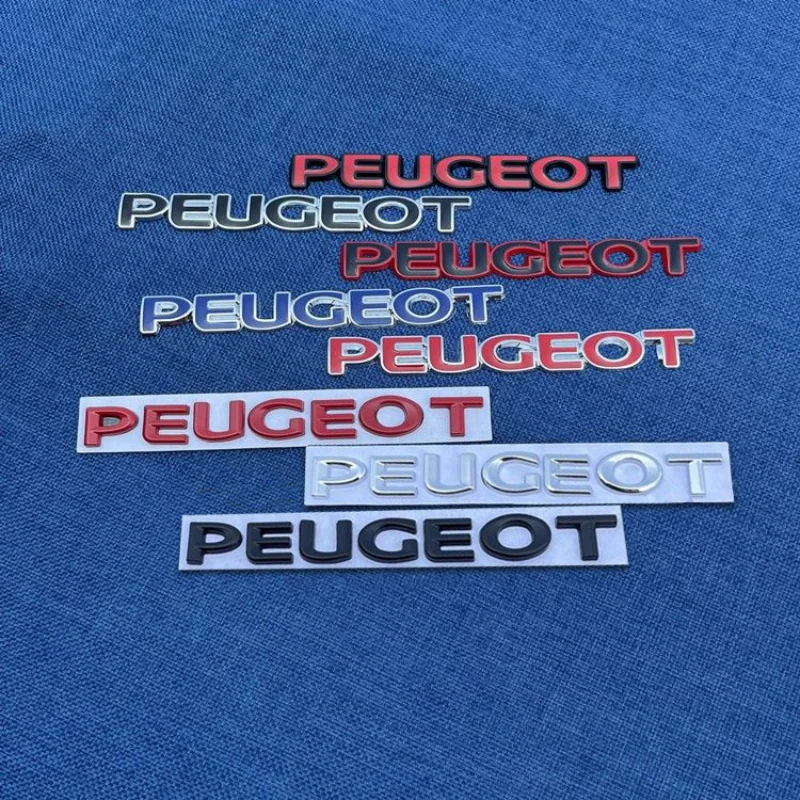 Metal Car Rear Trunk Sticker for Peugeot 308 408 2008 206 208 307 3008 406 407 207 4007 4008 301 5008 Letter Emblem Accessories