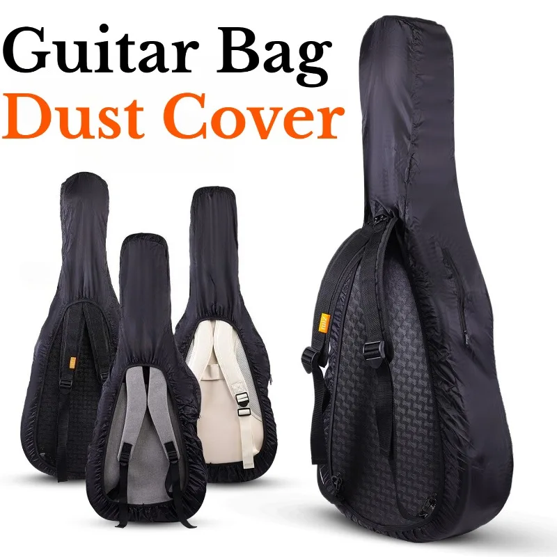 Nylon Guitar Bag Dust Cover Waterproof Moisture-proof Wear-resistant Electric Bass Bag Dust Covers Musical Instrument Accessory