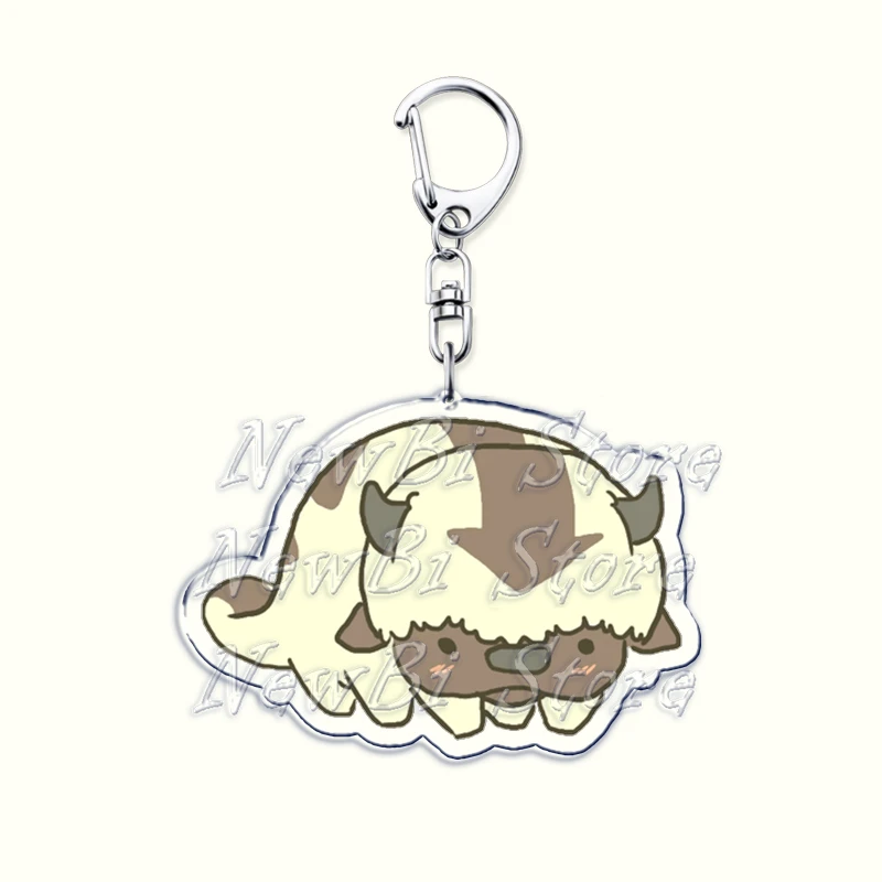 Cute Appa Keychains for Accessories Bag Anime Avatar The Last Airbender Key Chain Keyrings Jewelry Birthday Fans Friends Gifts