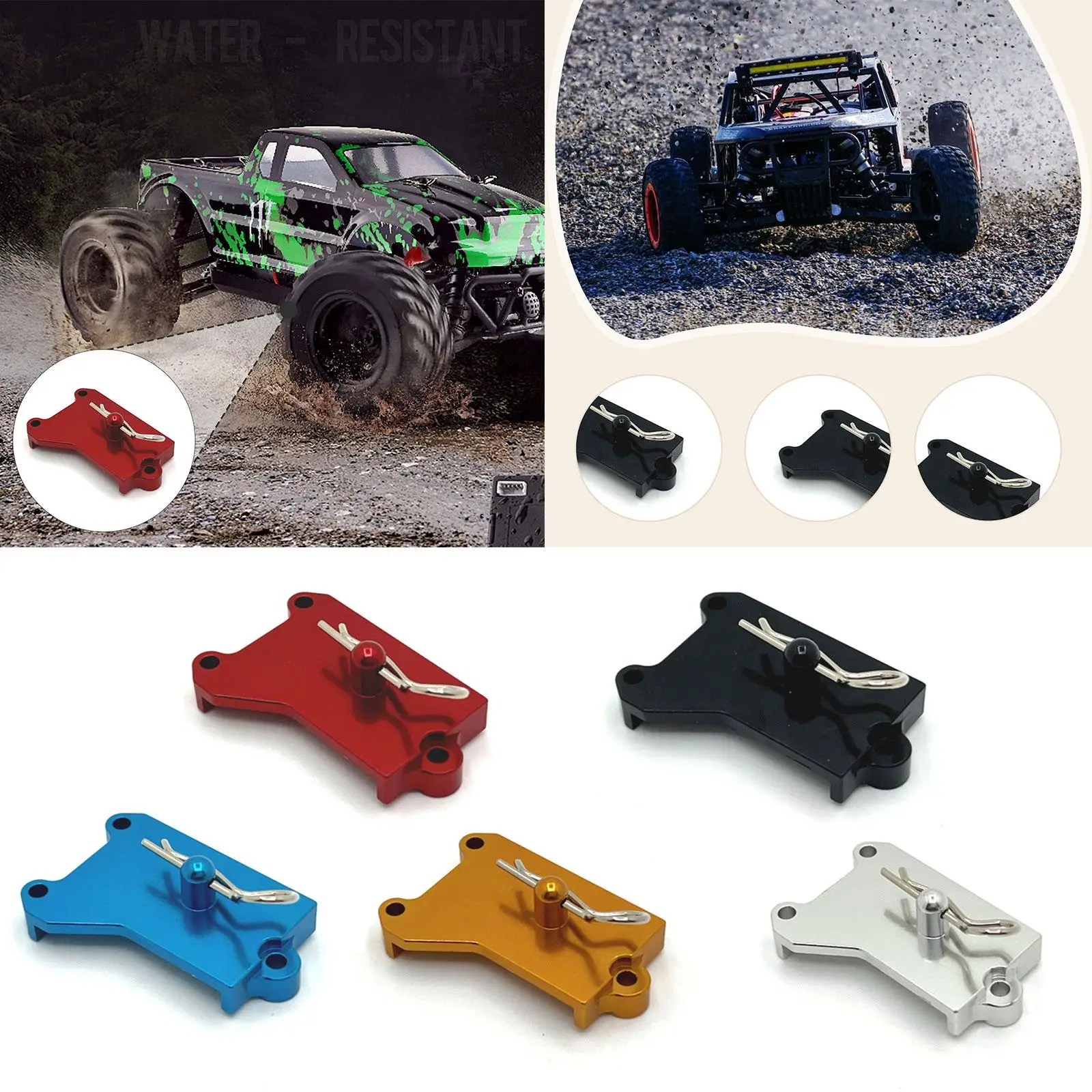 RC Servo Mount Seat Metal Praktische batterijhouder voor 1/16 RC Crawler Truck